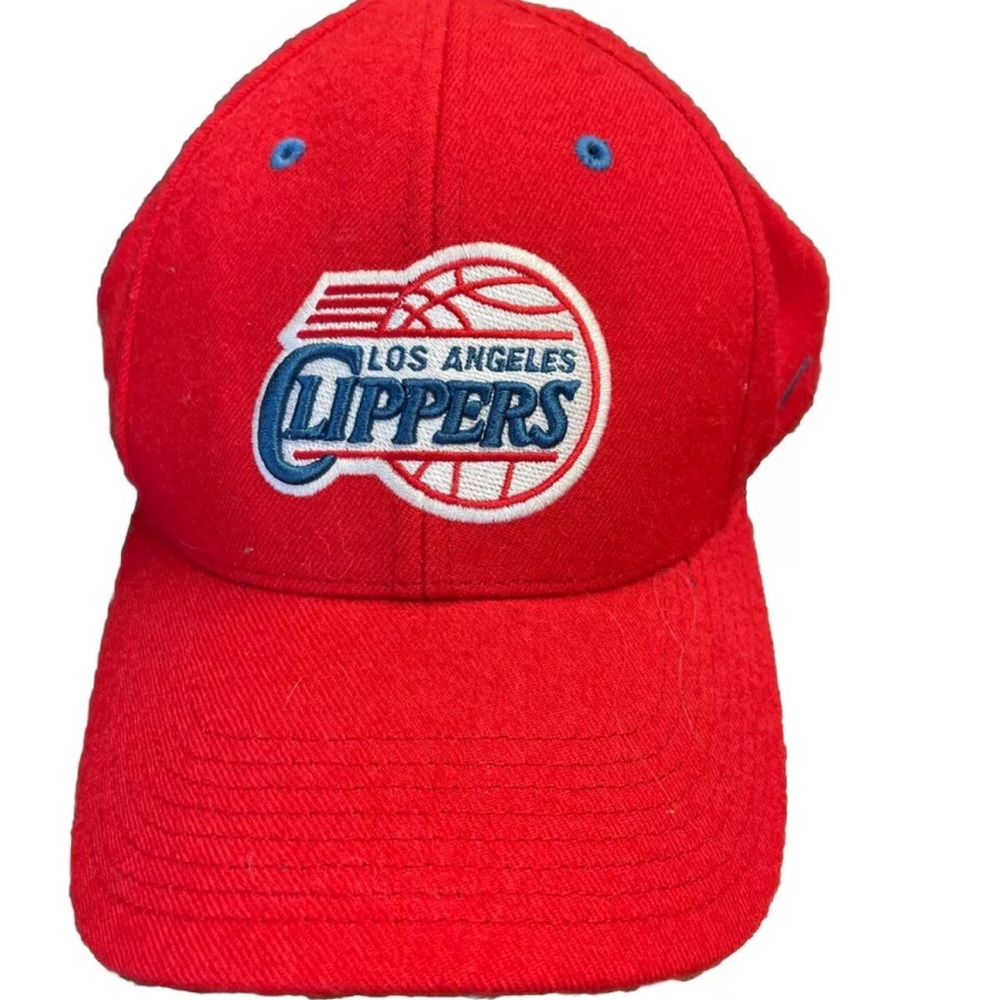 Vintage NBA Los Angeles‎ Clippers LOGO Strapback Cap Hat Nike Nba 100% Wool